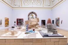 view of the Royal Academy summer show