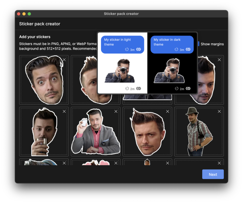 How to create custom stickers for the Signal messaging app Android