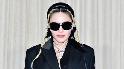 Madonna attends a celebration of the Lola bag, hosted by Burberry & Riccardo Tisci on April 20, 2022 in Los Angeles, California. Madonna's new music video: 