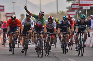 Elia Viviani (Deceuninck-QuickStep) wins stage 5 of the UAE Tour