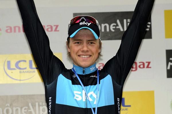 Edvald Boasson Hagen (Team Sky) wins the final stage of Crit&eacute;rium du Dauphin&eacute;