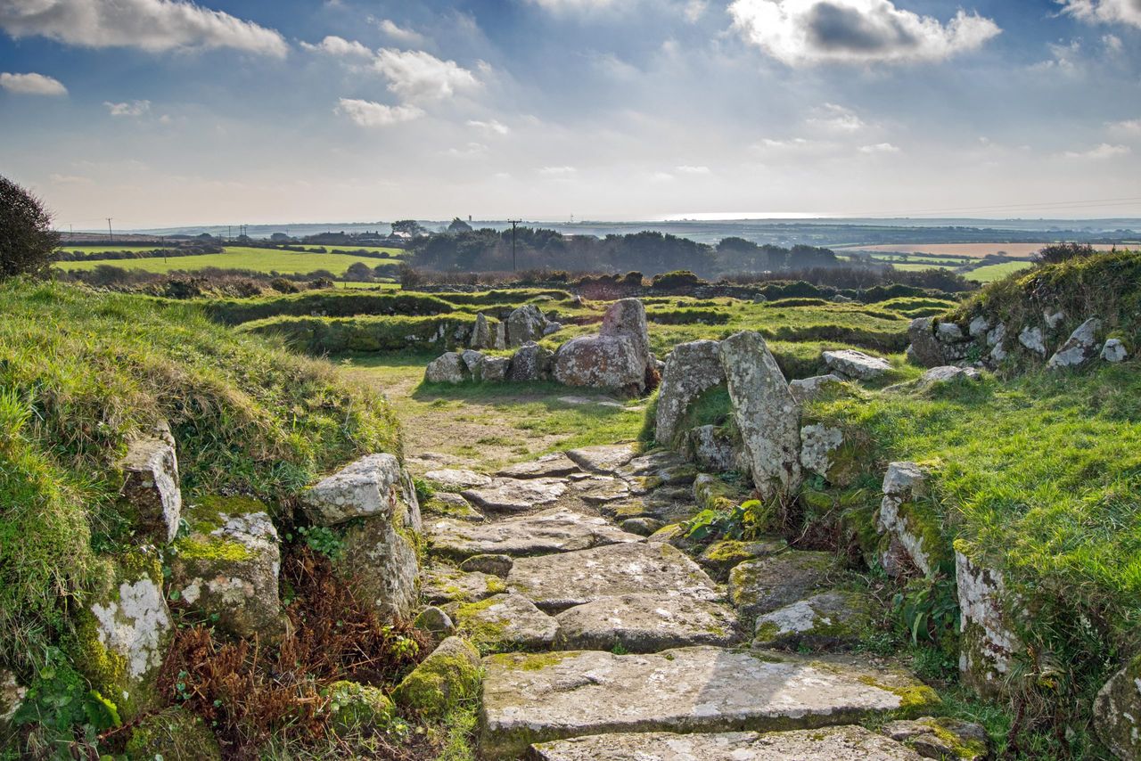 Carn Euny&#039;s ancient village near Sancreed, West Cornwall.