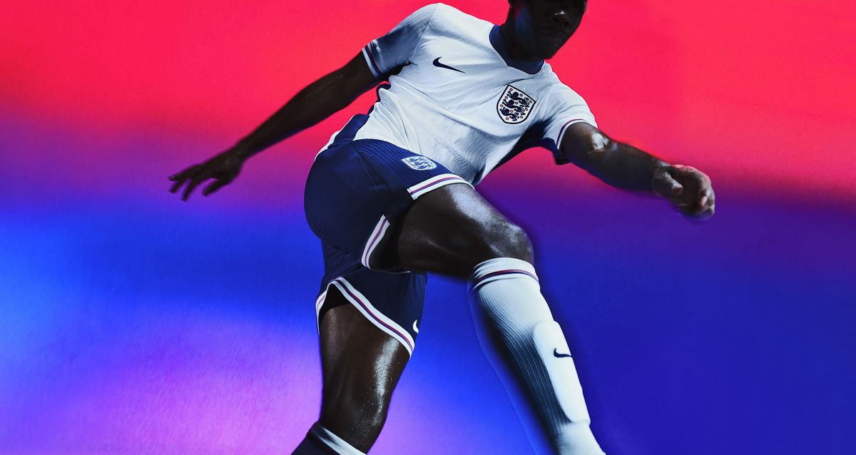The England home kit for Euro 2024