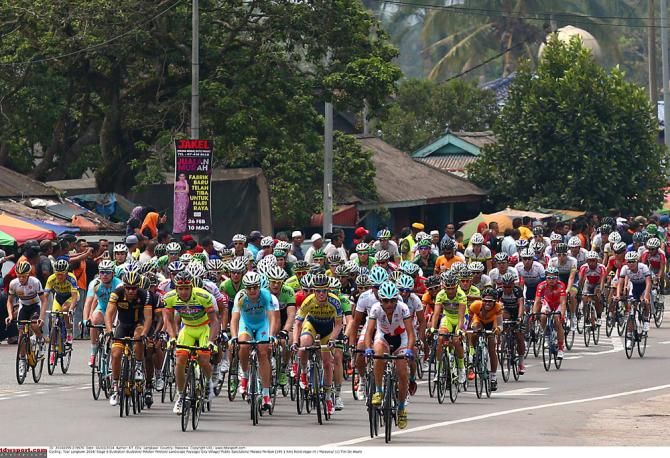 The peloton on stage 6