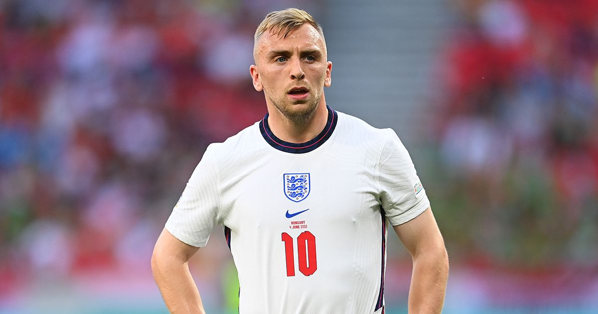 Jarrod Bowen of England reacts during the UEFA Nations League League A Group 3 match between Hungary and England at Puskas Arena on June 04, 2022 in Budapest, Hungary.