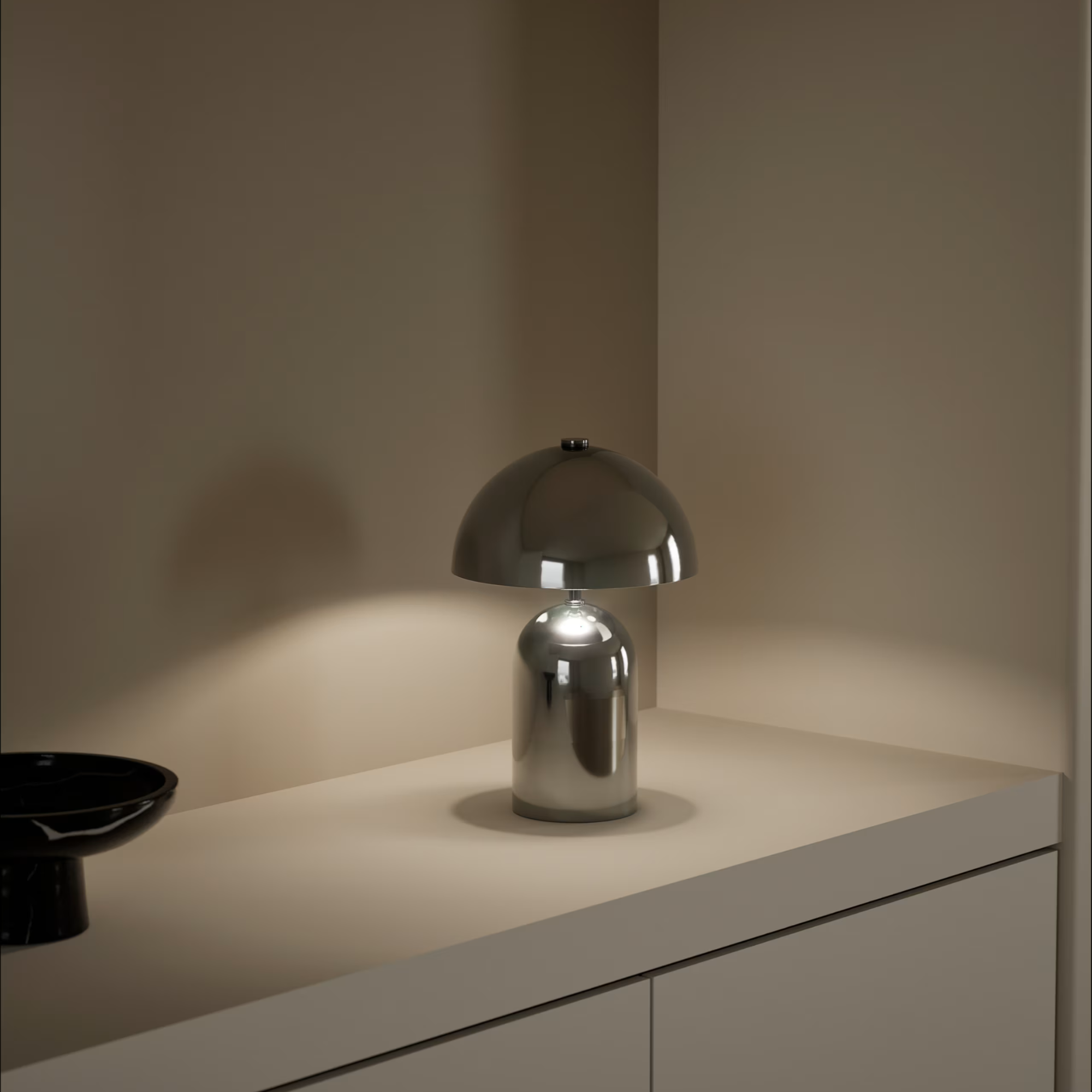 M&amp;amp;S Colby Lamp in chrome.