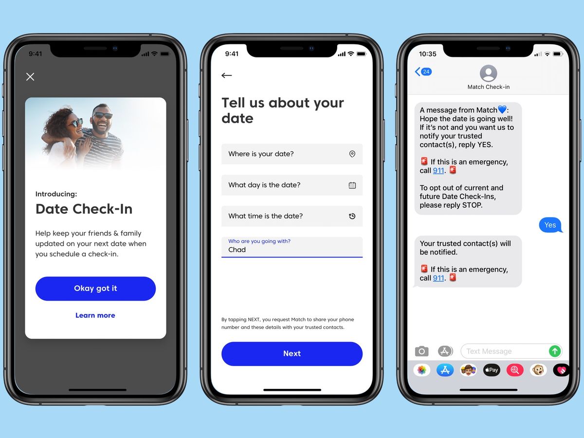 Match dating app lets you alert friends when your date goes bad | Tom's