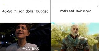 Witcher 3 vs Mass Effect Andromeda meme: Slavic magic and vodka