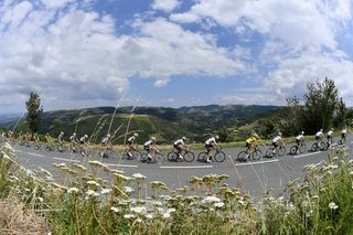 Scenery along the route of stage 15 at the Tour de France