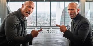 Dwayne Johnson and Jason Statham in Hobbs & Shaw