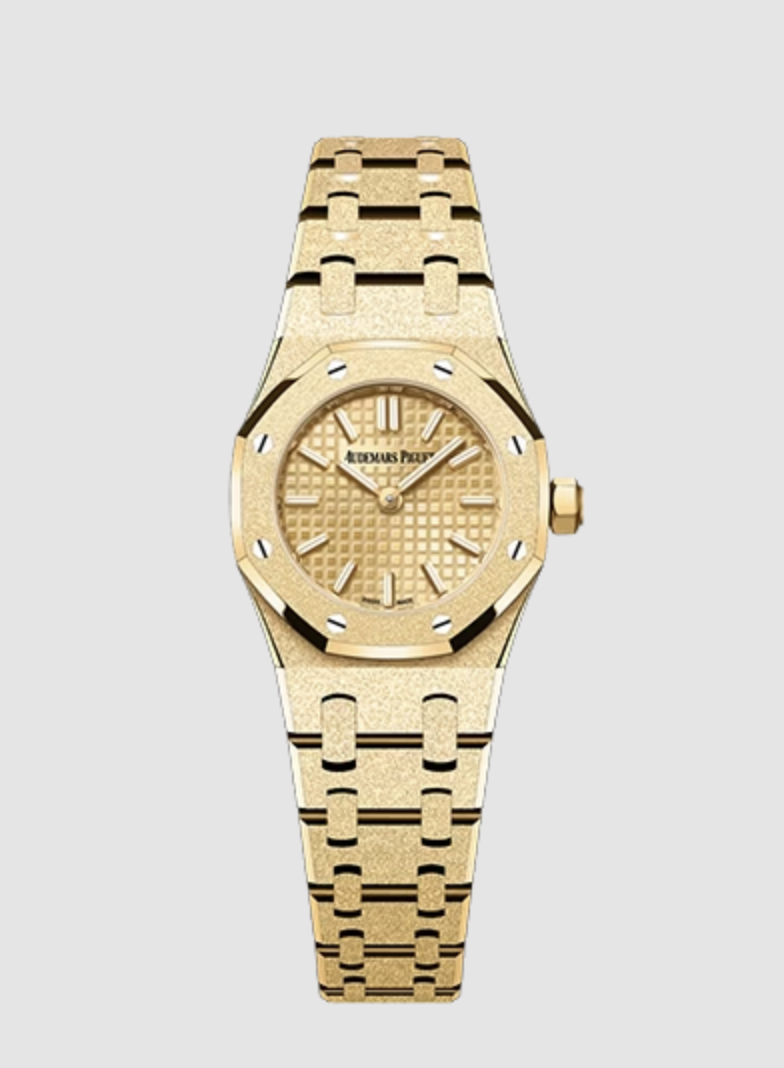 Audemars Piguet, Royal Oak Mini Frosted Gold Quartz