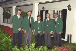 Europe's Big Five prepare to sample Woosie's Champions Dinner in 1992