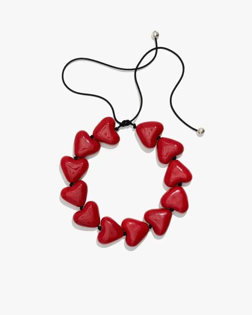 Aura Necklace With Red Hearts
