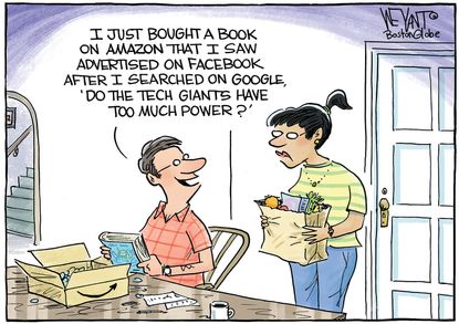 Editorial Cartoon U.S. Google Facebook Amazon tech giants