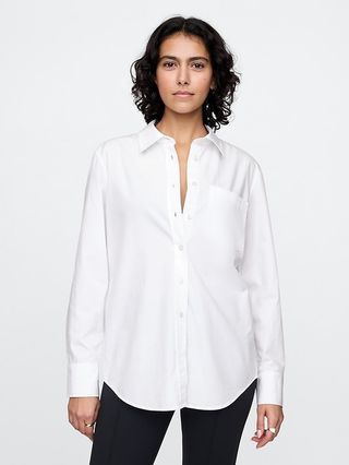 Organic Cotton Poplin Long Shirt