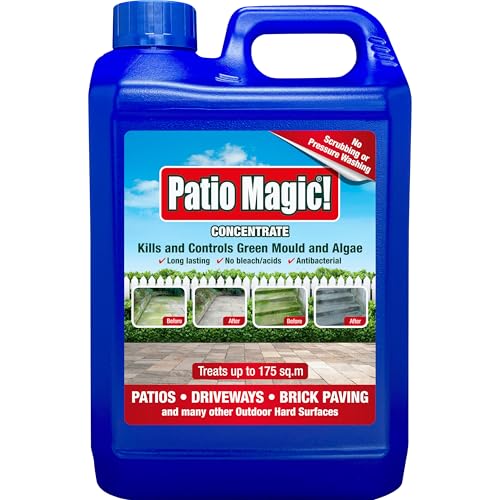 Patio Magic! 16491 Concentrate: Ideal for Patios, Paths and Driveways (kills Algae and Lichens), 2.5 Litres