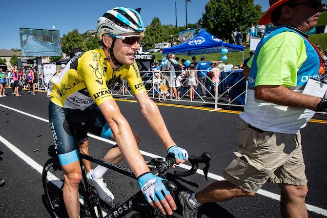 Ben Hermans (Israel Cycling Academy) after winning stage 3 of the 2019 Tour of Utah