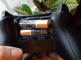 Batteries in an Xbox controller.