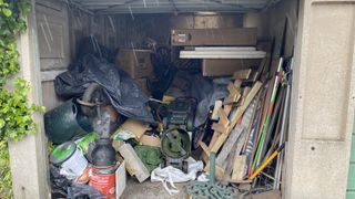 untidy garage