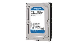WD Caviar Blue 1TB against a white background