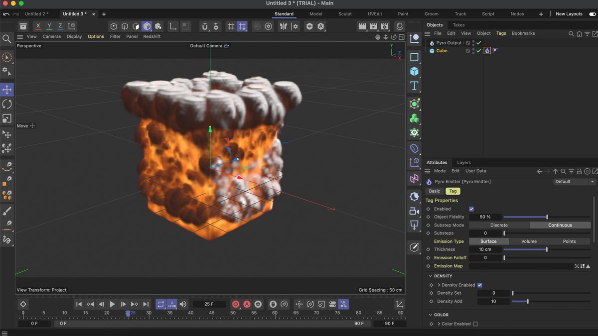 Maxon Cinema 4D 2024 review new pyro features and more efficient