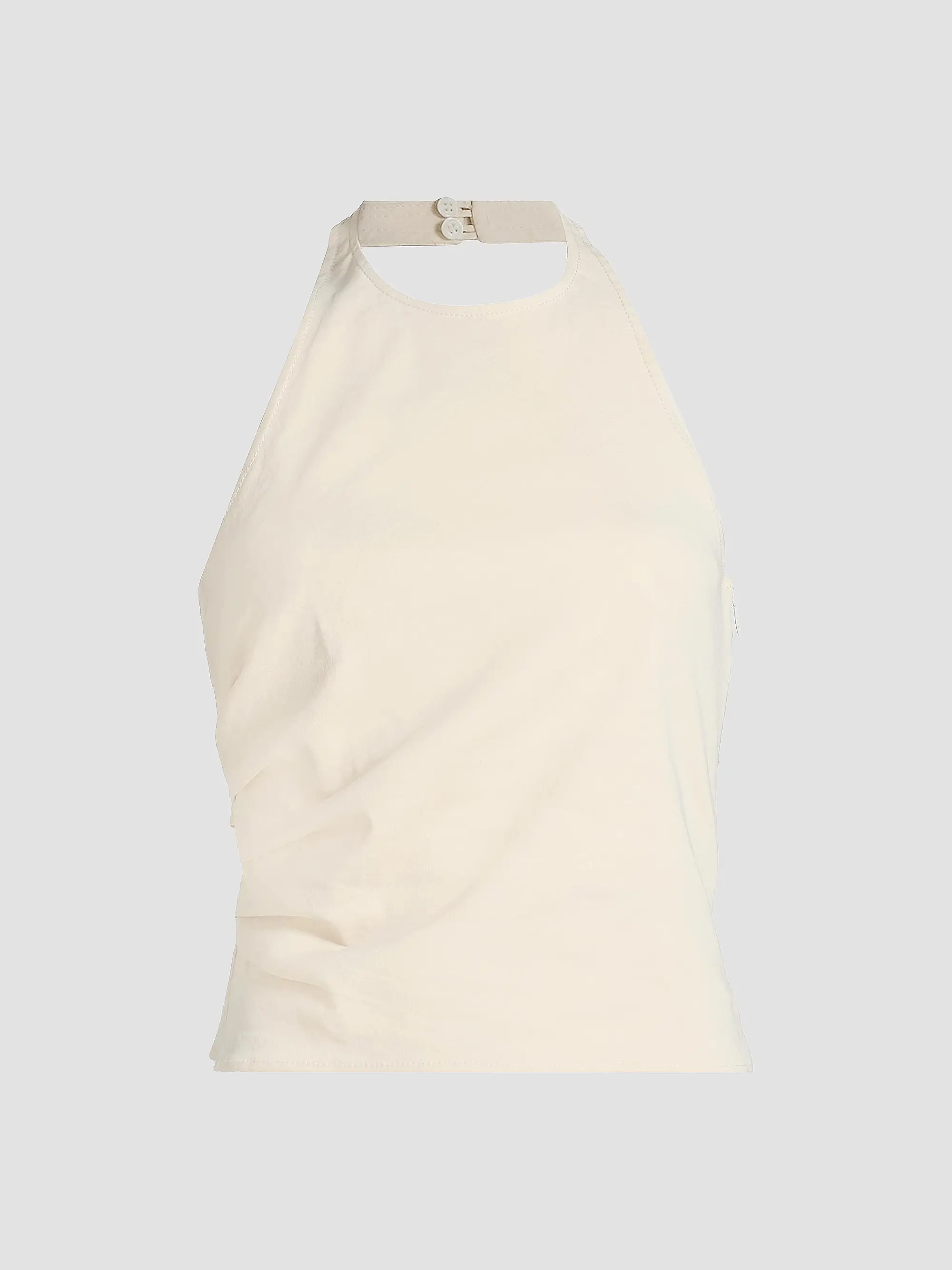 Sylvie Linen-Blend Halterneck Top