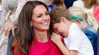Princess of Wales and Prince Louis attend the Platinum Pageant on The Mall on June 5, 2022