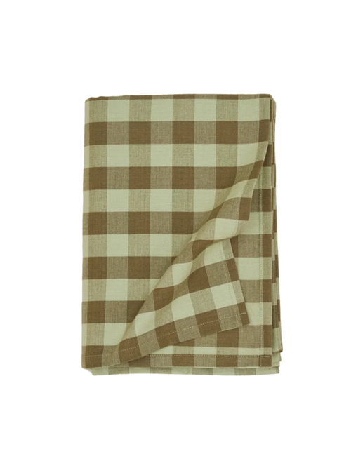 Essential Gingham Tablecloth Sage Olive