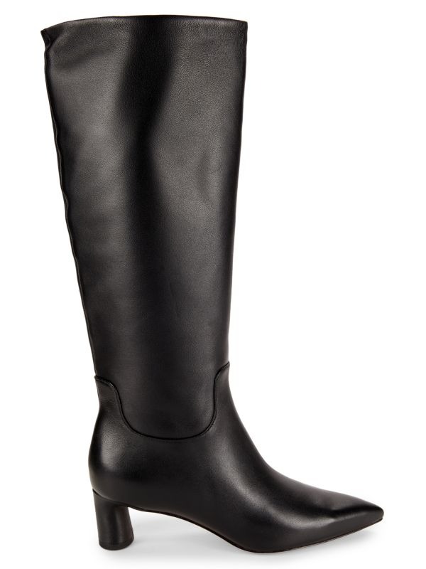 Vince, Floris Point Toe Leather Mid Calf Boots