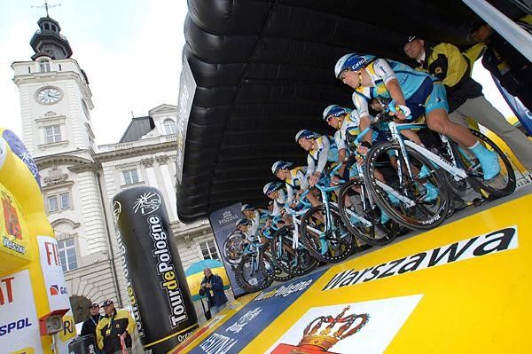 Astana on the start ramp.