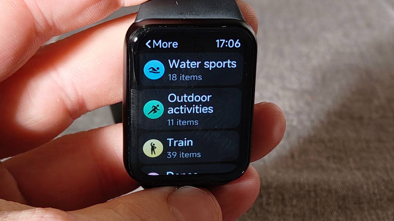 The Xiaomi Smart Band 9 Pro showing some activities.