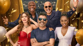 Terry Crews, Howie Mandel, Sofia Vergara, Simon Cowell and Mel B in America's Got Talent Season 20 poster