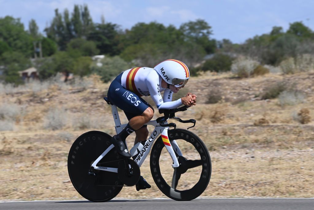 VALLADOLID SPAIN SEPTEMBER 05 Jonathan Castroviejo of Spain and Team INEOS Grenadiers sprints during the 78th Tour of Spain 2023 Stage 10 a 258km individual time trial stage from Valladolid to Valladolid UCIWT on September 05 2023 in Valladolid Spain Photo by Tim de WaeleGetty Images