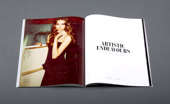﻿The magazine celebrates the use of crystals in the fields of fashion, jewellery, architecture and design