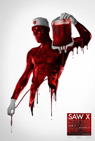 Saw blood drive poster