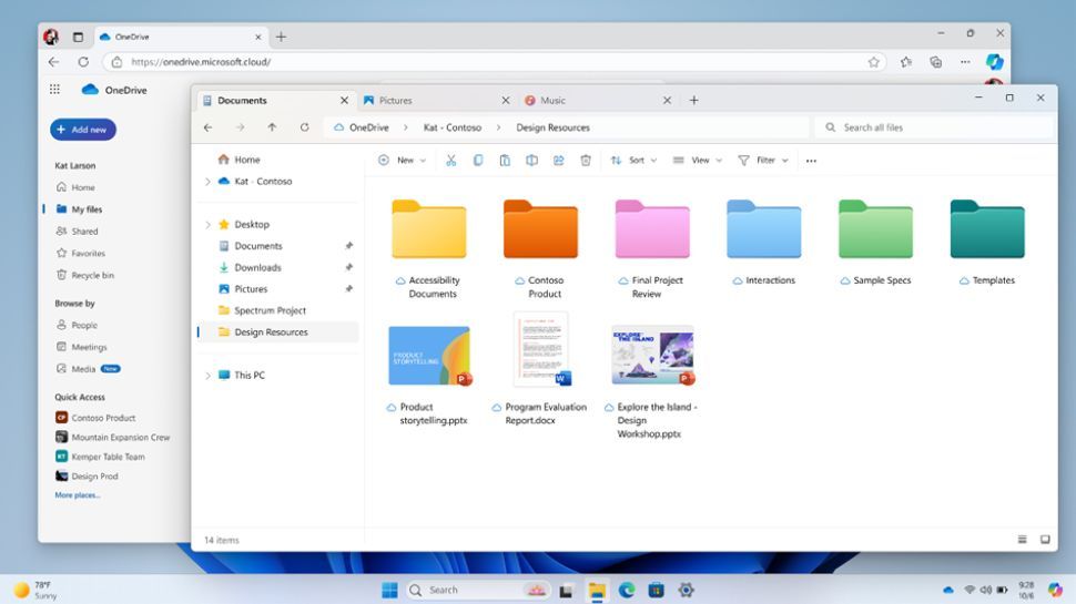 OneDrive Colored Folders