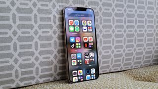 iPhone 12 Pro Max display App Library