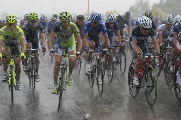 Vincenzo Nibali (Liquigas - Cannondale), Alberto Contador (Saxo Bank) and Tom Boonen