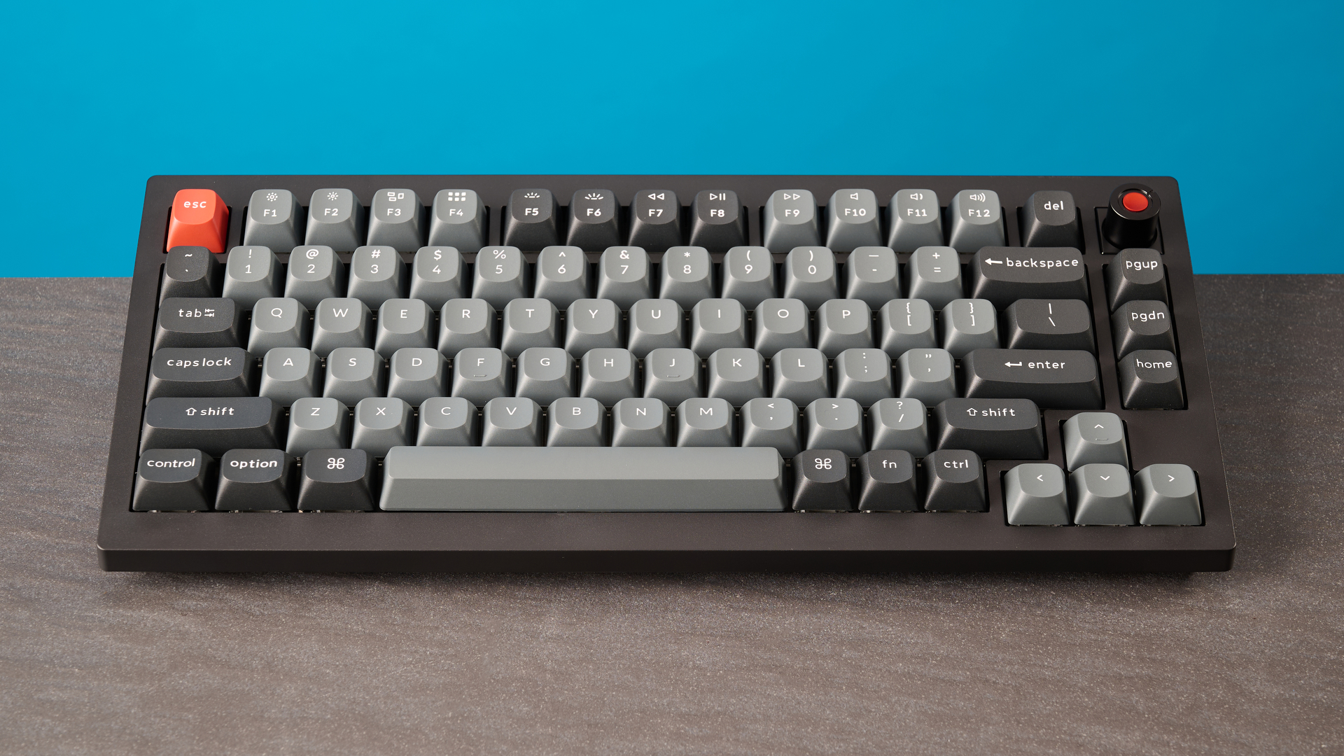 A Keychron V1 8K wired mechanical keyboard