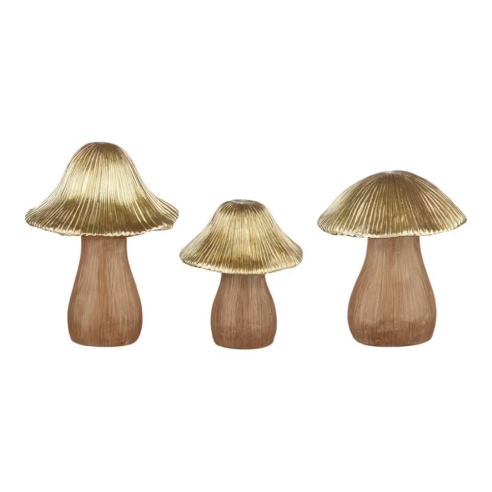 Set of 3 - Gold Top Mushrooms