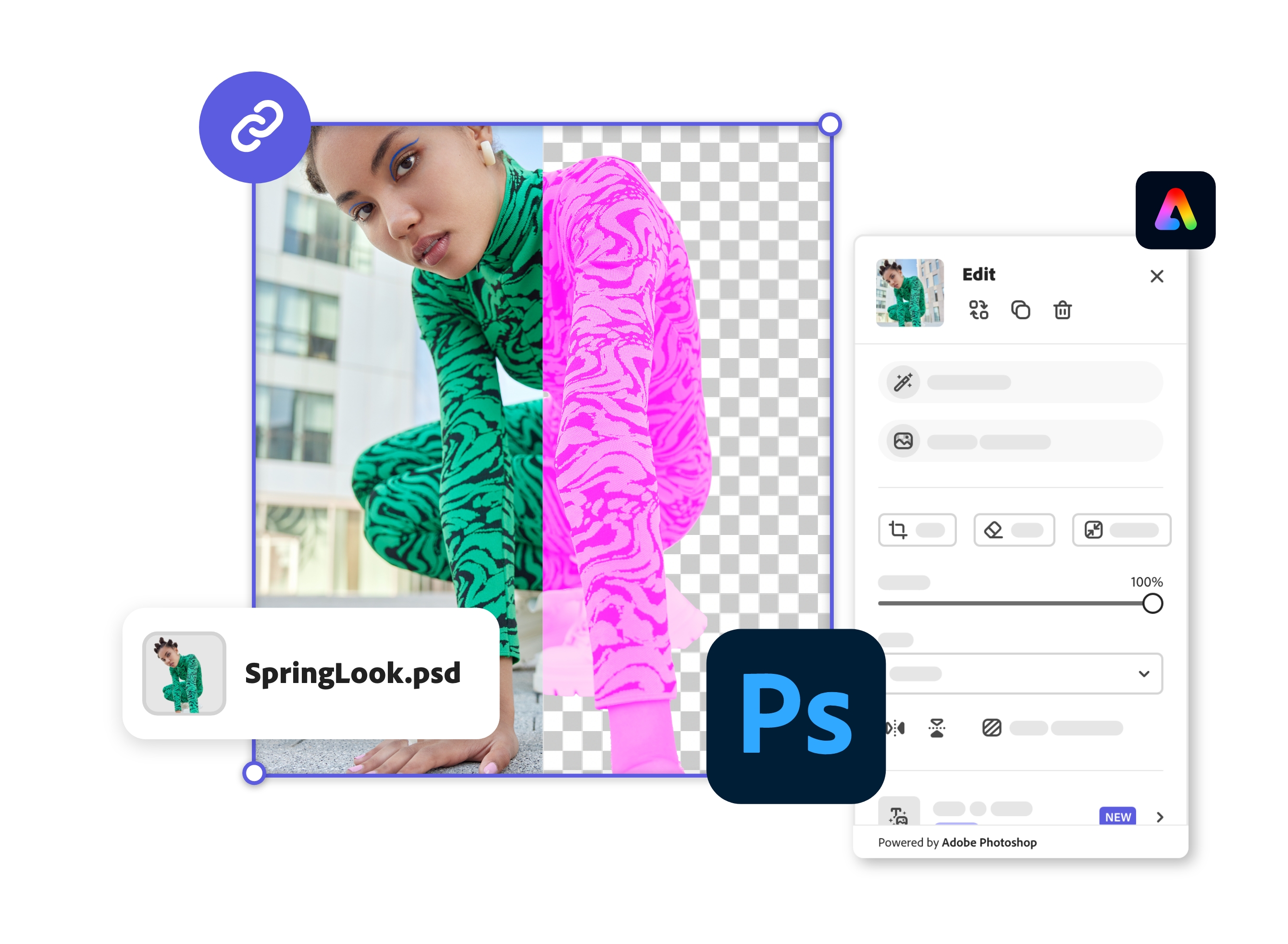 Adobe Express editor Photoshop AI workflow
