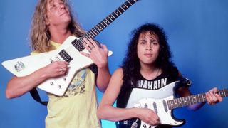 James Hetfield (left) and Kirk Hammett