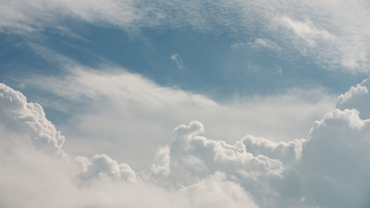 blue sky and clouds