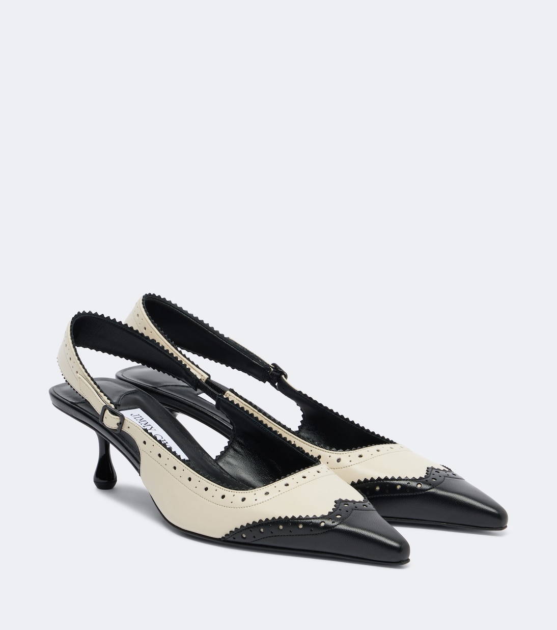 Amel Leather Slingback Pumps in Black - Jimmy Choo