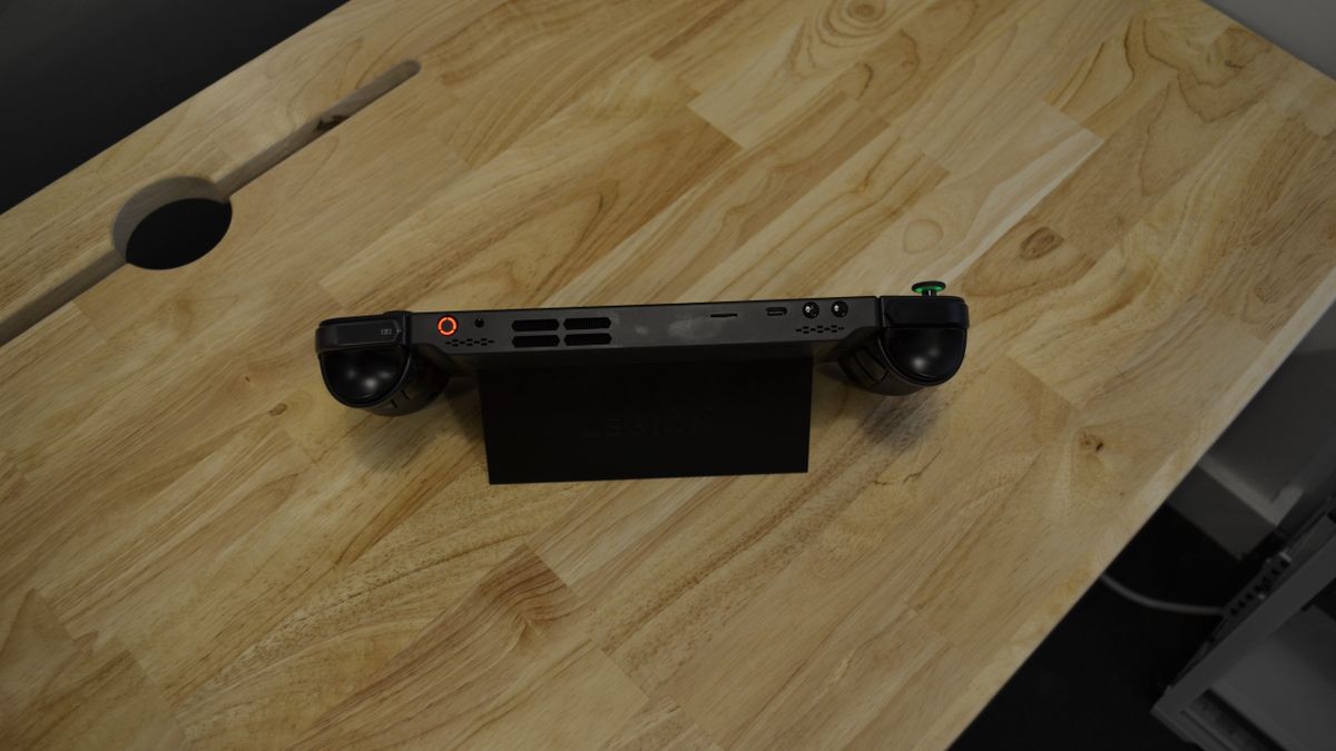 Lenovo Legion Go on wooden table