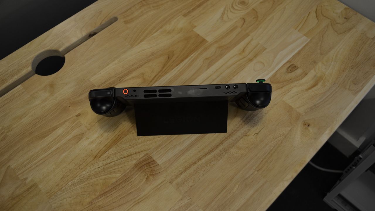 Lenovo Legion Go on wooden table