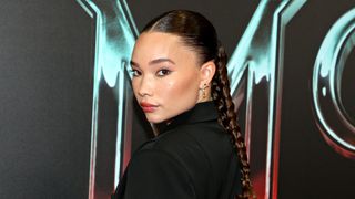 Ashley Moore attends the "Morbius" Fan Special Screening at Cinemark Playa Vista and XD on March 30, 2022 in Los Angeles, California.