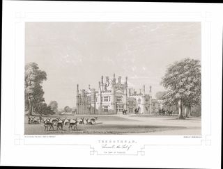 A plate showing the Boscawen familys Tregothnan near Truro