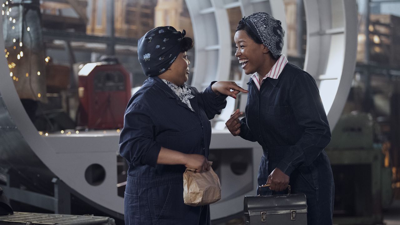 Gbemisola Ikumelo and Chante Adams in A League of Their Own