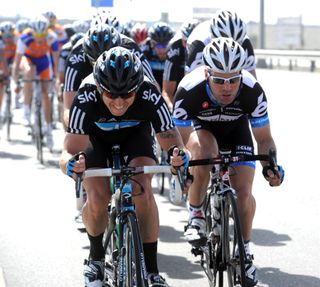 Russell Downing and Roger Hammond, Tour of Oman 2011, stage four